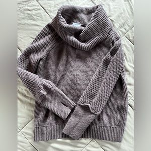 Brown oversized cowl neck sweater